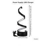 Lampe LED Spirale Bureau USB