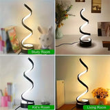 Lampe LED Spirale Bureau USB